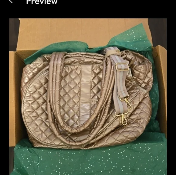 Oliver Thomas Rose Gold Kitchen Sink Tennis Tote - Picture 9 of 13